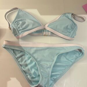 blue swimsuit- xs top- small bottoms